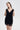 Lace-Trim Satin Mini Dress