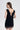 Lace-Trim Satin Mini Dress